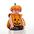 thumbnail image 2 of MuXiKeJi Clothes Halloween Pumpkin Bodysuit Toddler For Cute Baby,Halloween Pumpkin Outfit Toddler 2025, Unisex Kids Sets For Boys Girls,Halloween Clothes Romper Tops Hat Footies, 2 of 10