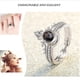 thumbnail image 1 of Fiudx Anillos de Pareja, Exquisito Anillo de Aleación de Piedras Preciosas, Joyería de Moda Que Combina con Todo, Regalo de Cumpleaños Ideal, Símbolo de Amor para Hombres y Mujeres, Diseño de Proyecc, 1 of 7