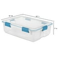 thumbnail image 3 of Sterilite 37 Qt. Gasket Box Blue Aquarium, 3 of 9