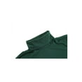 thumbnail image 4 of MODA NOVA Big & Tall Men's Solid Color Turtleneck Long Sleeve Pullover Tops Dark Green XL(46), 4 of 6