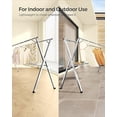 thumbnail image 4 of SONGMICS Tendedero, Secador de Pie, 133-200 cm Extensible, Plegable, Independiente, para Uso en Interiores y Exteriores, Gris Paloma, 4 of 6