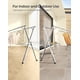 thumbnail image 4 of SONGMICS Tendedero, Secador de Pie, 133-200 cm Extensible, Plegable, Independiente, para Uso en Interiores y Exteriores, Gris Paloma, 4 of 6