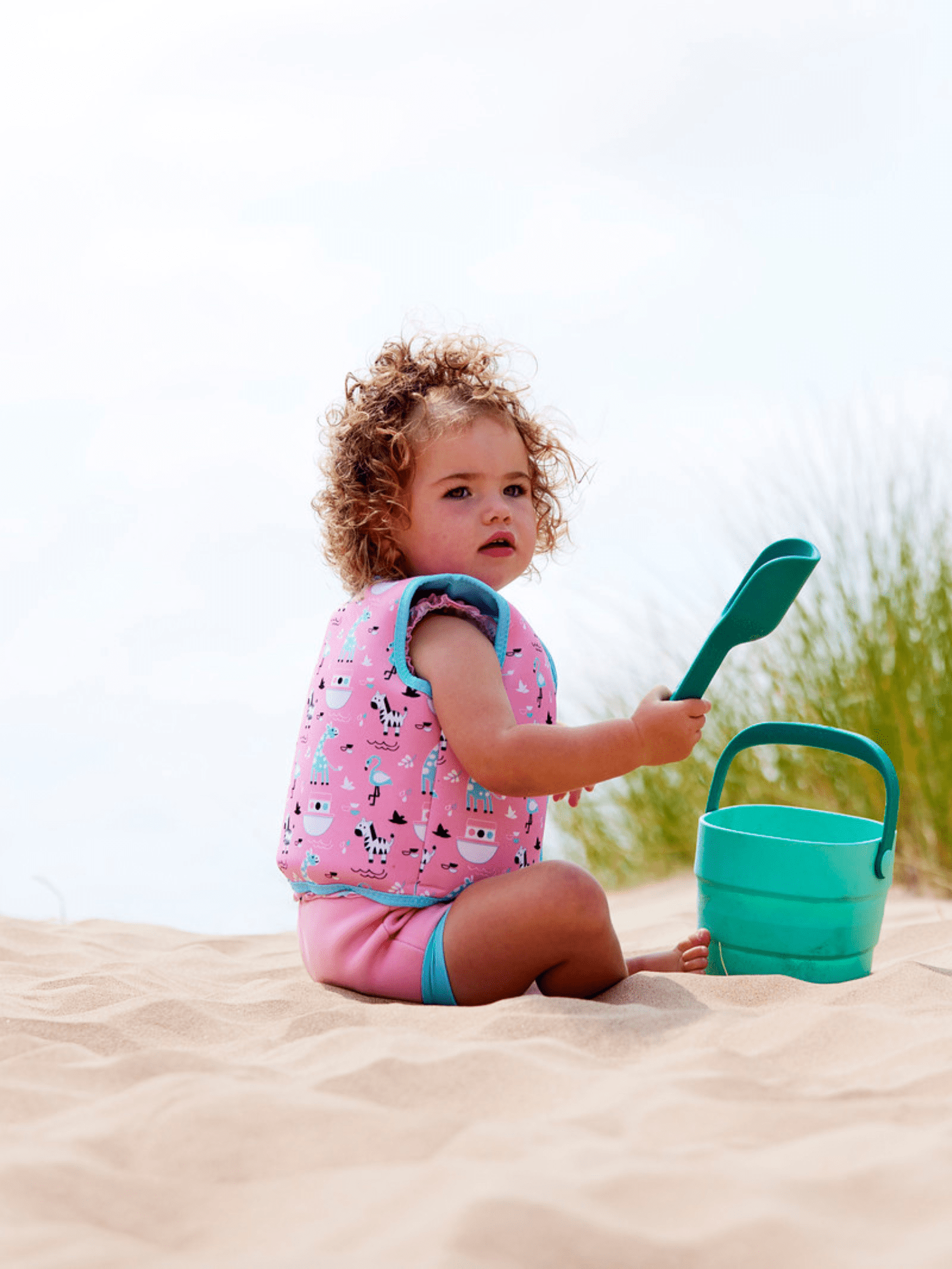 Splash About Girl's Go Splash Swim Vest, Nina's Ark 1-2 Years