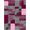 Hot Pink Black White, Pattern 12, variant on ODIKA Leopard Pink Abstract Spotted Interlocking Block Layout Print Pet Friendly & Kids Safe Play for Playroom, Bedroom, Reading Nook