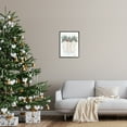 thumbnail image 2 of Hanging White Knit Stockings Festive Holly Detail Botanical & Floral Painting Framed Art Print Wall Art, 2 of 7