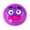 Purple Face Squishy Toy, variant on Funny Orange Face Squishy Toy 2026, Kawaii Kissing Expression Sensory Stress Relief Squeeze Ball Fidget Toys with Pink Hearts, Desk Novelty Gifts Kids Adults, 1 Count