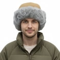 thumbnail image 7 of TOPTIE Winter Hats Windproof Faux Fur Trapper Hat with Earflaps Warm Hat for Men Women-Blue, 7 of 7