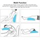 thumbnail image 4 of Cojín lumbar ajustable ANGGREK para silla de oficina Diseño ergonómico Inflable 35 x 35 x 9 cm, 4 of 8