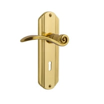 Nostalgic Warehouse Decswn_Psg_238_Kh Swan Passage Door Lever Set - Brass