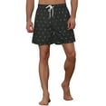 thumbnail image 5 of Pantalones cortos de playa ligeros con estampado de frutas INSPIRE CHIC para hombres Negro 32, 5 of 5