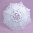 thumbnail image 3 of Yindaity Lace Sun Parasol Umbrella Bridal Wedding Dancing Party Photo Show,White, 3 of 4