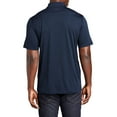 thumbnail image 2 of Mafoose Men's Short Sleeve Endeavor Polo T-Shirt Dark Royal Heather 4X-Large, 2 of 5