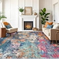 thumbnail image 5 of YOUFORTONG Washable 10x12 Abstract Area Rug, Ultra Soft Thin Large Indoor Carpet, Non-Slip Stain Resistant Floor Mat for Living Room Bedroom Home Decor,Colorful, 5 of 8