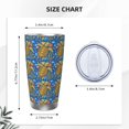 thumbnail image 4 of KLL Sea Turtle Print 40oz Stainless Steel Insulated Car Cup with Spillproof Lid - Keep Your Drink Hot or Cold on the Go-Straw Three-piece Set, 4 of 8