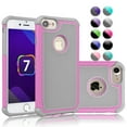 thumbnail image 1 of Apple iPhone 7 Case, Case For iPhone 7, Hybrid Shock Absorbing Best Impact Defender Rugged Slim Cover Shell Plastic Outer & Rubber Silicone Inner For iPhone 7 4.7", 1 of 4