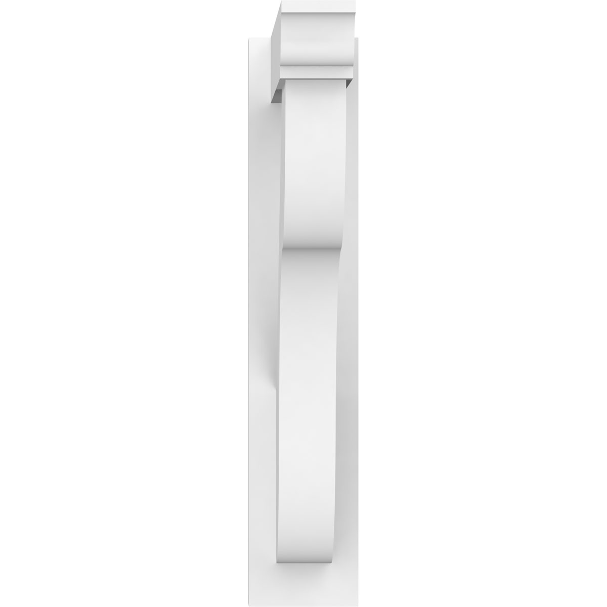 5"W X 20"D X 26"H Carmel Architectural Grade PVC Outlooker with Traditional Ends