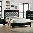 thumbnail image 4 of ACME Chelsie Queen Bed in Gray and Black, 4 of 5