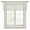 Green, variant on Black Striped Semi Sheer Valance Curtains Modern Stripes Farmhouse Rustic Country Voile Valances Curtain Rod Pocket Small Window Treatment for Kitchen Bathroom Cafe 54"x18"