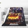 thumbnail image 1 of Manta de vellón de la familia Addams, manta de felpa ultra suave y acogedora para todas las estaciones, mantas cálidas y livianas, regalo ideal para el sofá o la cama del hogar, 1 of 6