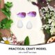 thumbnail image 2 of 20 piezas de capullos de flores de espuma para manualidades, capullos de flores de espuma para manualidades, decoraciones de boda, espumas de capullos de flores sin pintar, 2 of 5