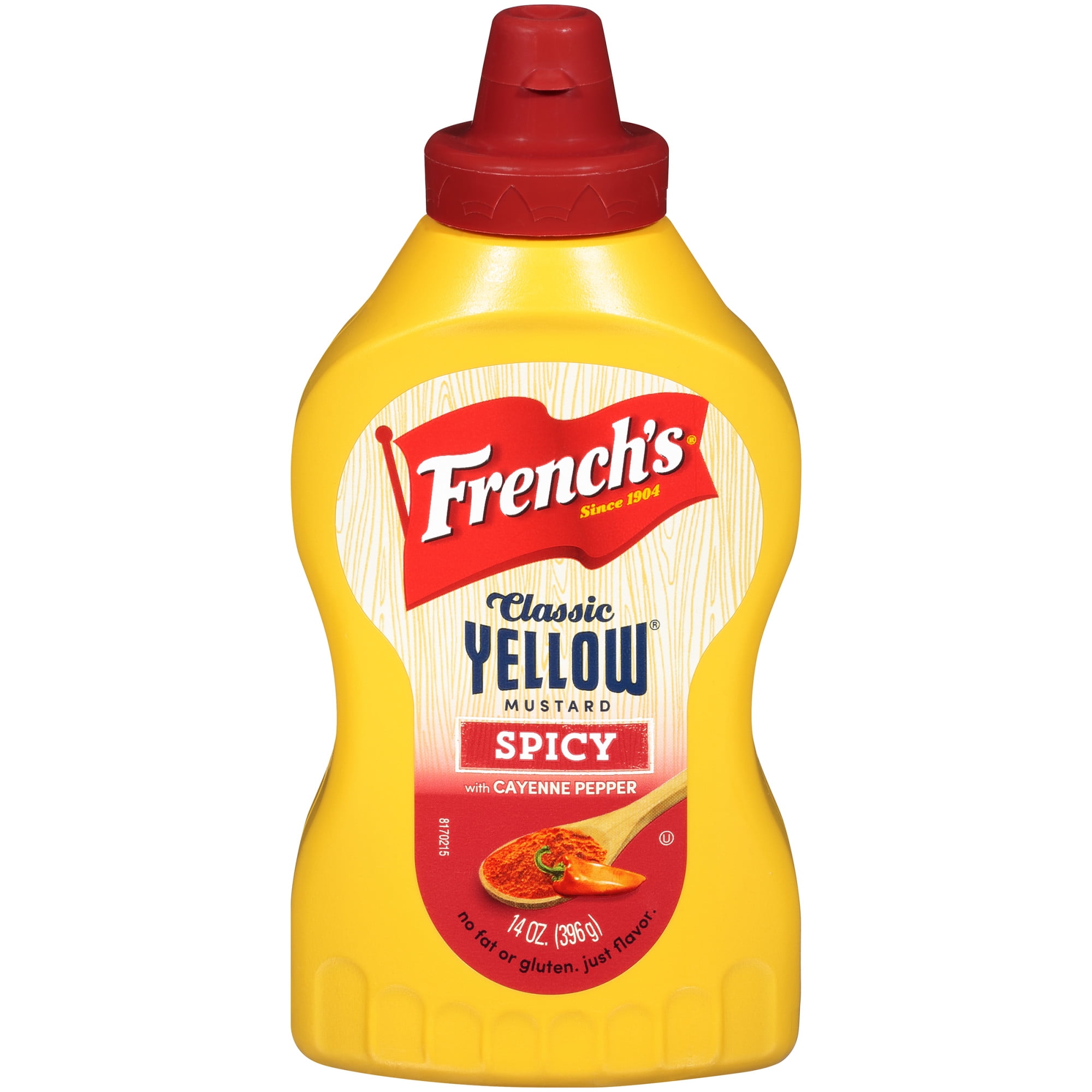 French's Spicy Classic Yellow Mustard with Cayenne Pepper, 14 oz