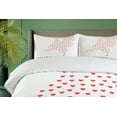 thumbnail image 4 of Ambesonne Amsterdam Duvet Cover Sets, Love Netherlands Wording, 2-Queen, Vermilion Charcoal Grey, 4 of 7