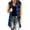 *Blue, variant on VBVC Women's Buffalo Plaid Button Down Vest , Casual Long Shirt For Women , Ladies' Collared Sleeveless Tunic Top, Red , S-2XL