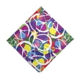 thumbnail image 3 of Unisex Bandana, Hippie Peace Activism Theme, Purple Blue, by Ambesonne, 3 of 3
