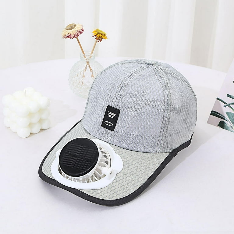 CXALSSY Powered Fan Hat for Men & Women - Wide Brim Sun Hat