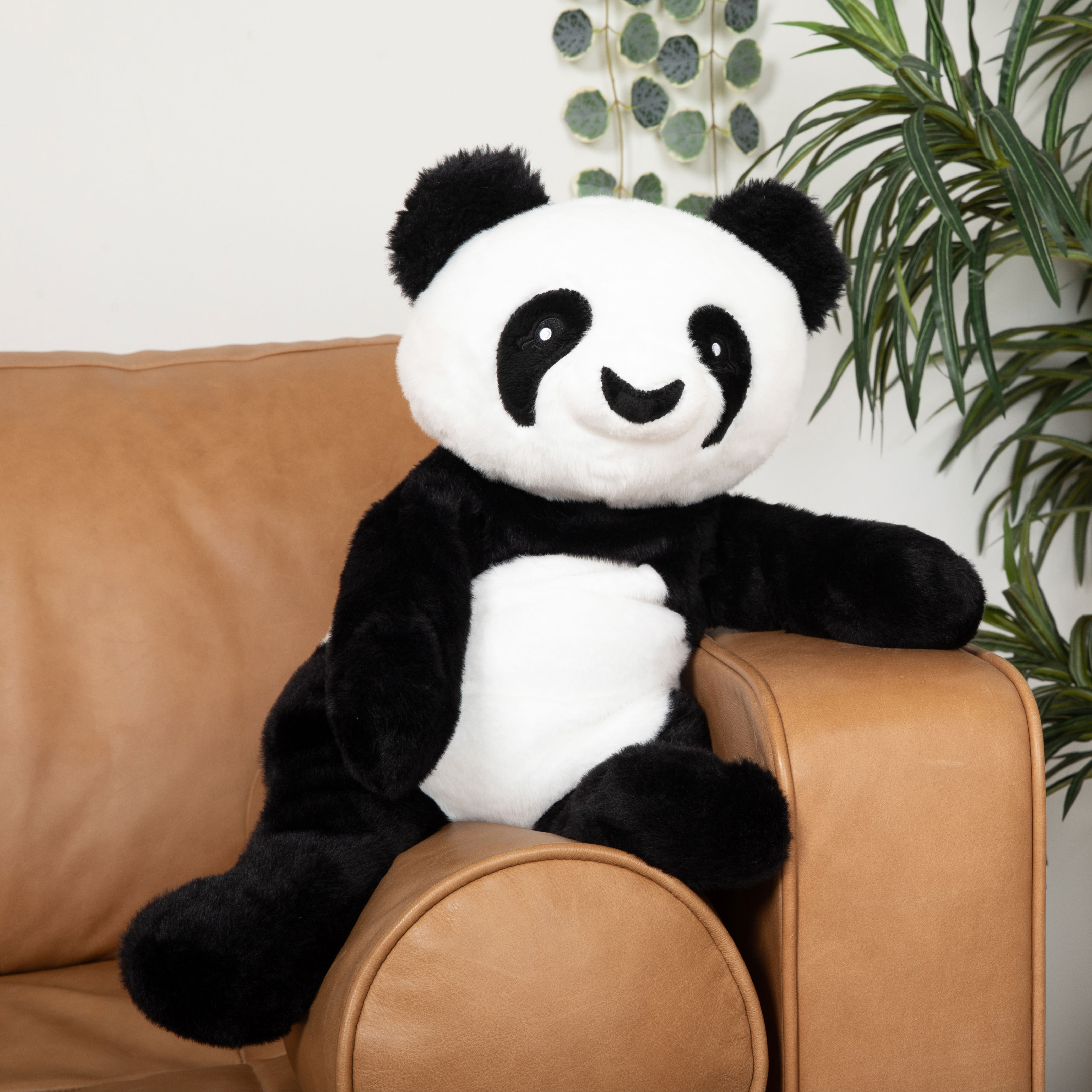 Hugimals Bowie the Panda 4.5lbs Weighted Self Care Stuffed Animal Stress and Anxiety Relief Plush for Adults and Kids