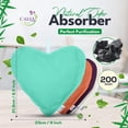 thumbnail image 3 of 4 packs of bamboo charcoal air purification bags, each 200 grams-home, car, pet deodorant, active bamboo charcoal natural air freshener, eco-friendly and reusable (heart-shaped), 3 of 4