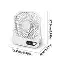 thumbnail image 3 of UttpKLBx Portable Automatic Remote Fan Portable Clip on Fan Personal Portable Fan Air Fans Cooling for Room, Quiet Personal Small Fan for Home (White), 3 of 7