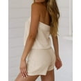 thumbnail image 2 of Sherrylily Women Summer Romper Loose Sleeveless Off Shoulder Elastic Waist Two Piece Outfits, 2 of 3