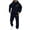 Navy, variant on TIANZEN Casual Hoodie And Jogger Streetwear Comfortable Two Piece Outfit With Fist Print For Daily Wear And Outdoor Activitiesd Suits Man Big Mens Suits And Outfits for Men