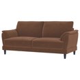 thumbnail image 4 of Selma Velvet Upholstered Crescent Arm Sofa Rust, 4 of 12