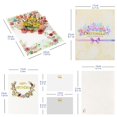 thumbnail image 2 of Tarjeta de cumpleaños pop-up 3D con flores CNLITIHEKA, 2 of 7