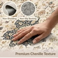 thumbnail image 6 of ODIKA Throw Tan Vintage Distressed Boho Farmhouse Scroll Border Non-Slip Flatwoven for Living Room, Under Sectional, Family, 6 of 7
