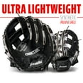 thumbnail image 4 of Franklin Sports RTP Youth Teeball Glove, 9.5 in, Black/White, Right Hand Throw, 4 of 7