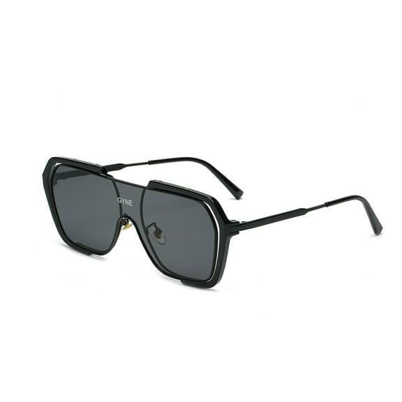 One-piece large frame square sunglasses retro anti-ultraviolet sunglasses, made of PC - style:style4;