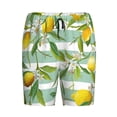 thumbnail image 4 of Wukai Lemon Men’s Short Pajama Pants With Pockets Soft Sleep Pj Shorts for Men-, 4 of 6