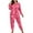 Pink Love Print, variant on Plus Size Pajama Sets for Women 2 Piece Crew Neck Long Sleeve Lounge Sets Floral Print Sleepwear with Pocket, Blue 4XL