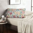 thumbnail image 6 of Daiia Trendy Floral Design Bedding Waterproof Pillow Protector Zippered Queen – Bed Bug Proof Pillow Encasement-14"x20", 6 of 6