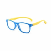 Kid's Blue Light Blocking Anti Glare Computer Glasses, Blue-Yellow