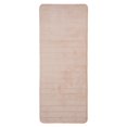 thumbnail image 1 of Lavish Home Memory Foam Striped Extra Long Bath Mat, 24 by 60", Ivory, 1 of 10