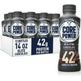 thumbnail image 1 of Elite Core Power Boisson Hyperprotéinée 42 g de Protéines, Chocolat 414 ml (Lot de 12 Bouteilles), 1 of 9