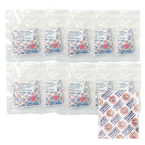 10 individual pack of 10 Packets, Total 100... New FreshUS 300cc Oxygen Absorber