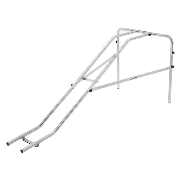 EZ-Bowler Bowling Ramp Helper for Kids, Wheelchairs, and Limited Mobility, 20 lb. Capacity, Assembles with Hand Turn Bolts, Silver
