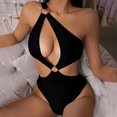 thumbnail image 2 of asdoklhq Plus Size Swimsuit Clearance Under $10,Women's Bikini Set Swimsuit Filled Swimwear Has A Chest Pad No Steel Support Siamese Beachwear, 2 of 5