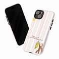 thumbnail image 3 of Curious Monkey Philippians 4:13 Phone Case, Inspirational Pink Striped iPhone Cover for 17 16 15 14 13 12 11 Pro Plus Mini, 3 of 6