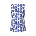 thumbnail image 5 of Lsque Blue Vases Printed Workout Tank Tops for Women, Athletic Sports Tank Tops, Compression Sleeveless Dry Fit Shirts,Sleeveless Yoga Shirt-Small, 5 of 9